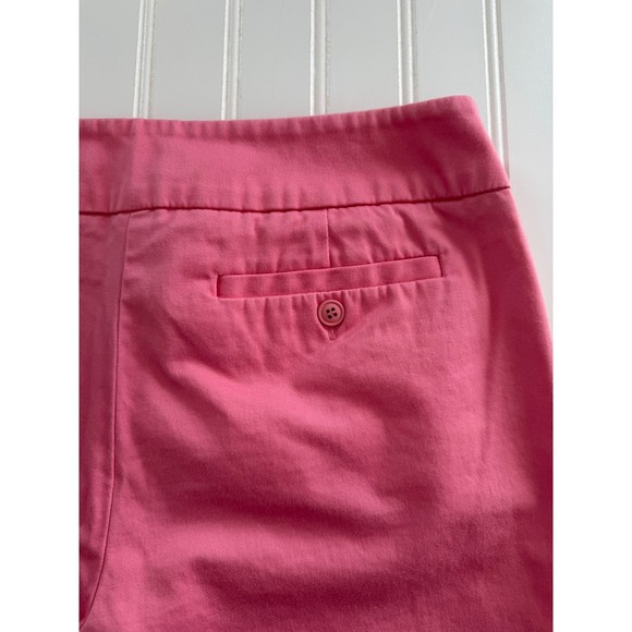 New York & Company Womens 8 Pink Cropped Capri Pants Cotton Stretch Pockets - Picture 9 of 9